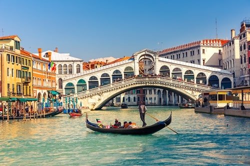 Canal Grande Rialto Brücke Venedig