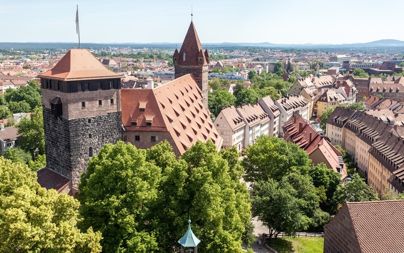 Blick auf die Burg Nürnberg