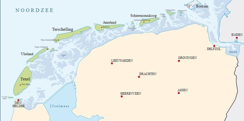 Holländische Inseln Karte