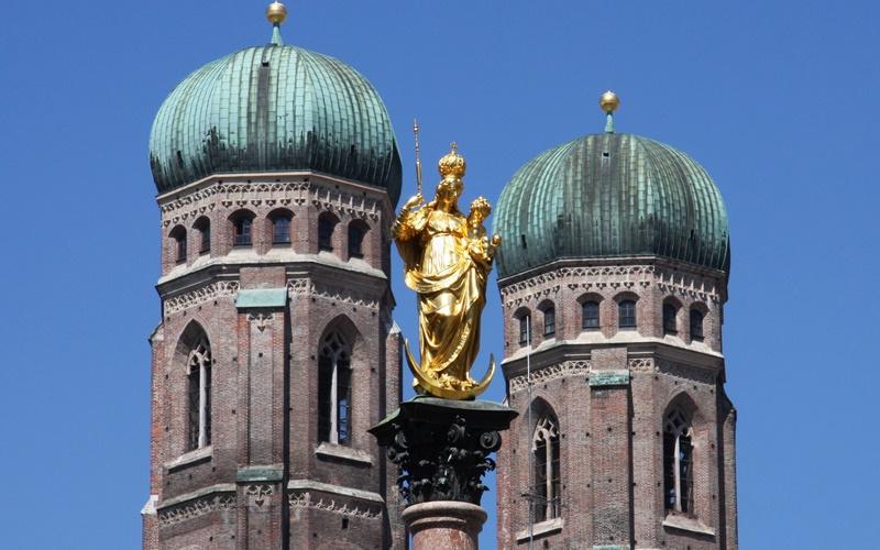 Sehenswürdigkeiten München Mariensäule Frauenkirche