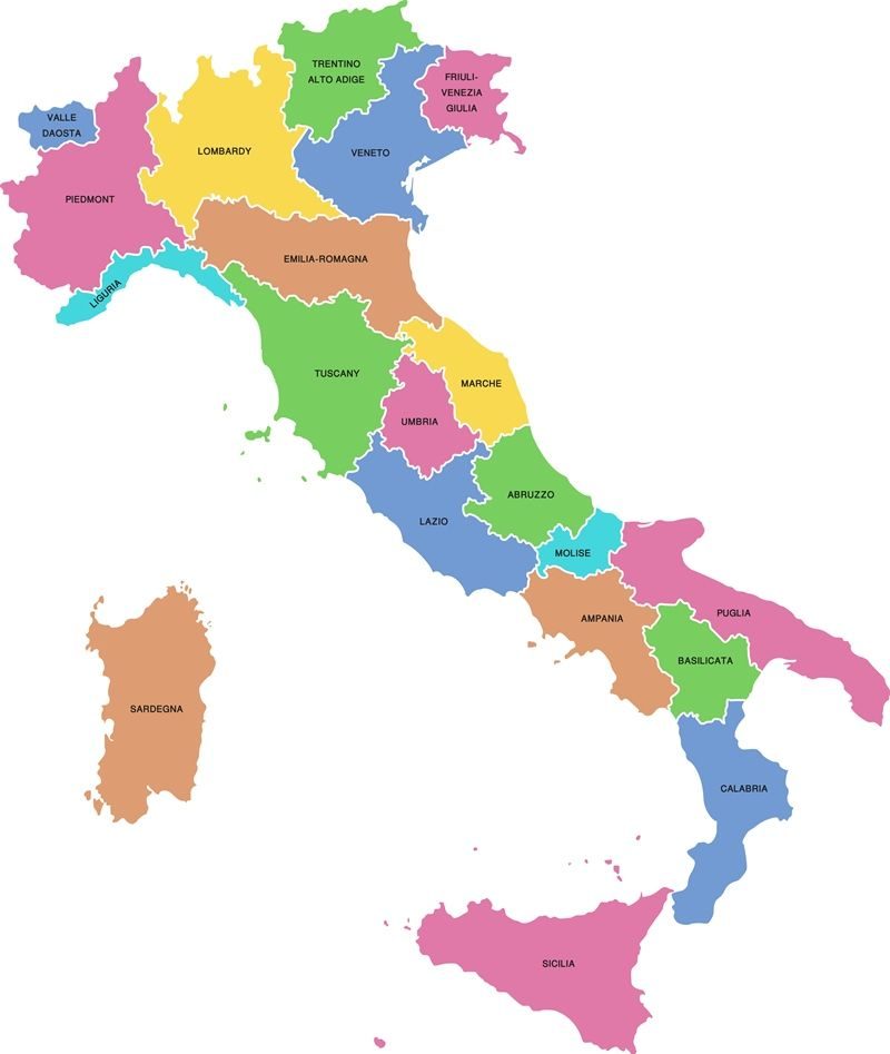 Die 20 schönsten Regionen und Provinzen in Italien (+ Karte)