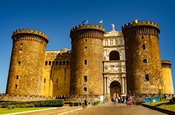 Italien Städte Neapel Castel Nuovo