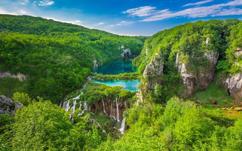 Nationalpark Kroatien Plitvicer Seen Wasserfall