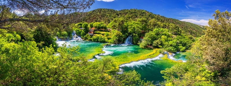 Wasserfälle Kroatien Krka Roski Slap