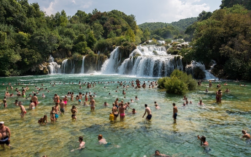 Wasserfälle Kroatien Sradinski Buk