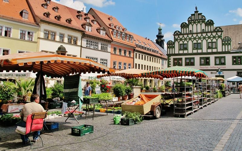Marktplatz in Weimar