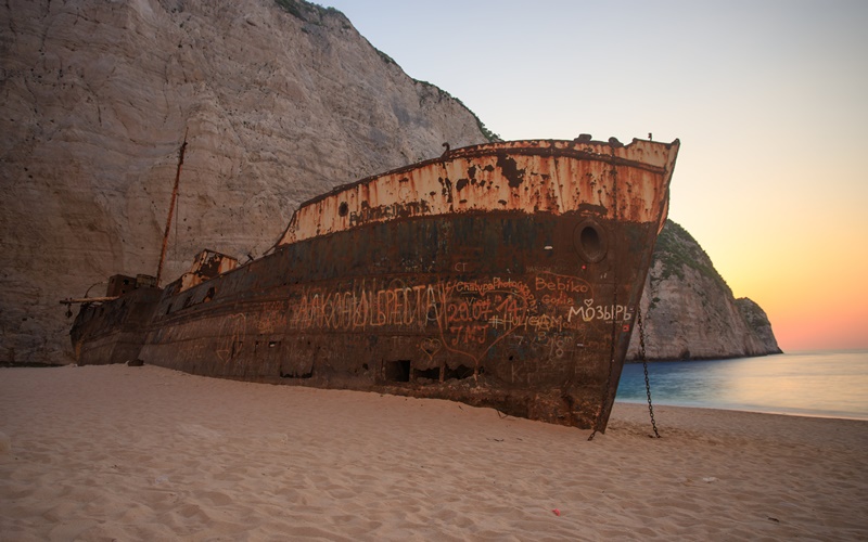 navagio shipwreck beach
