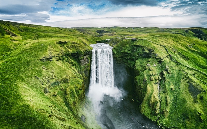 Wasserfälle Island