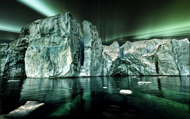 Polarlichter in Grönland