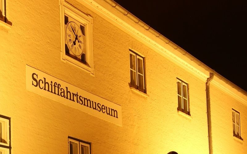 Blick auf das Schifffahrtsmuseum in Flensburg.